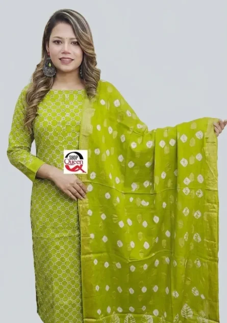 অরবিট ভয়েল বাটিক থ্রিপিস - Image 6