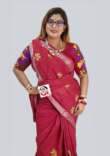 পিওর তাঁত কটন শাড়ি - Image 3